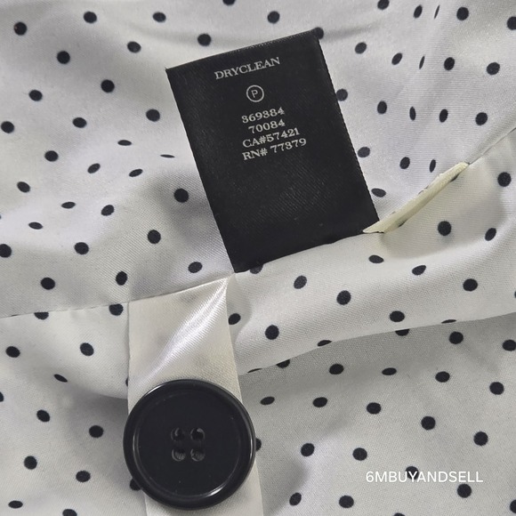 Ann Taylor Marled Blue and White Knit Blazer - Picture 9 of 9